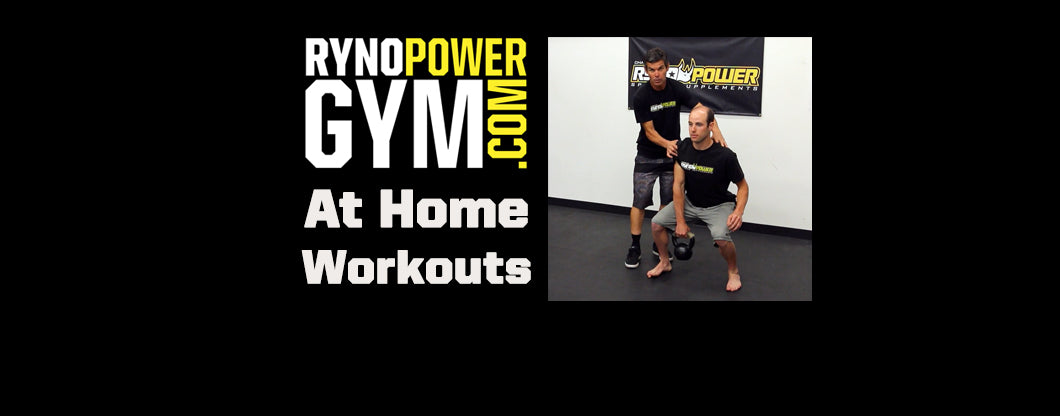Ryno Power Gym at Home Workouts w/ Trainer Ryan Hughes! KETTLE BELL CLEAN