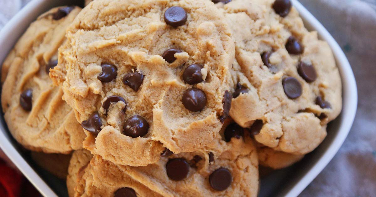 Peanut Butter Protein Cookies with Chocolate Chips