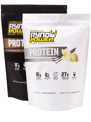 PROTEIN Premium Whey Powder 2lb - Chocolate & Vanilla 