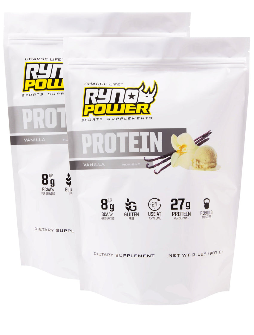 2-Pack PROTEIN Premium Whey Powder 2lb - Vanilla 