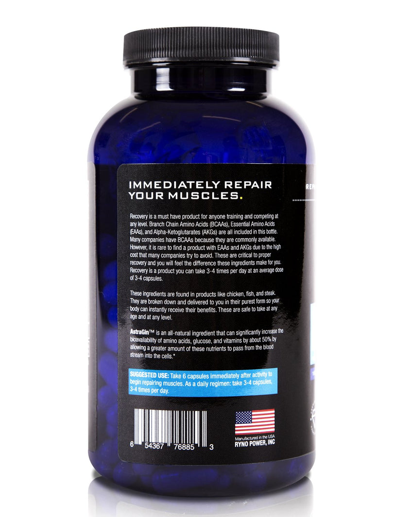 RECOVERY Post-Workout Supplement | 33 Servings (200 Capsules)